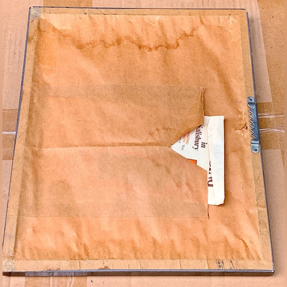 1987 Vintage Handmade Salisbury Cathedral Framed 12” x 10” Lion Brass Rubbing - Picture 12 of 16